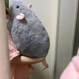 Cute 40/55/90cm Mouse Doll Cartoon Oversized Flower Branch Rat Doll Soft Plush Animal Figure Kids Gift Birthday Pet Cat Toy