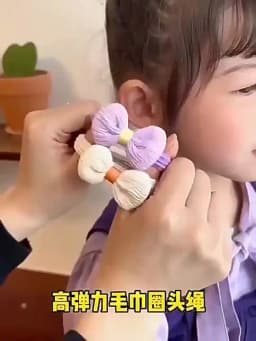6/Set Cute Bow Flower Rubber Elastic Hair Bands Girls Not Hurt Hair Small Scrunchie Kids Sweet Hair Ties Hair Accessories