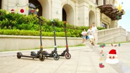 RCB Electric Scooter for Children Aged 8-12-16 Years, Only 7.55KG Foldable Electric Scooters, Two Types of Braking, Max 16 Km