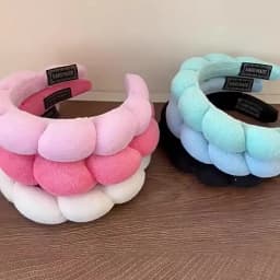 Simple Cloud Sponge Headband for Women Korean Style Candy Color Wide Brim Headband Fashion Girl Face Wash Headband Hair Accessor