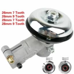 26mm/28mm Trimmer Gearbox Gearhead Brushcutter Grass Trimmer Replace Gear Head Lawn Mower Parts Gardening Tool 7 9 Teeth