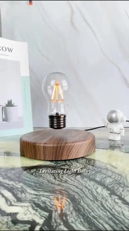 Magnetic Levitation Desk Lamp Creativity Floating LED Bulb For Birthday Gift Floating Night Light For Home Office Decoration