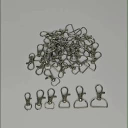 5/50/100PCS Swivel Clasps Lanyard Snap Hooks Key Chain Clip Hook Metal Lobster Claw Clasp for Keychain Sewing Jewelry DIY Crafts