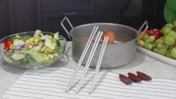 Boundless Voyage Titanium Chopsticks with Carry bag for Convenient Storage & Packing - Utensils for Camping, Hiking & Home
