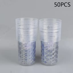 6100ml Plastic Paint Mixing Pots 10/50pcs Calibrated Cups with Measurement Scale for Professional Car Painting Projects