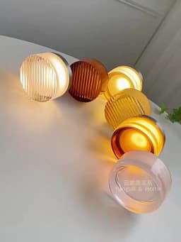 IWHD Glass Lampshade LED Wall Lamp Sconce 4 Colors Beside Bedroom Living Room Bathroom Mirror Stair Light Wandlamp Applique