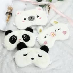 Cute Plush Sleep Mask Big Eyes Plush Eye Mask Kids Cat Cute Eye Mask Travel Rest Sleep Plush Eyepatch Nap Health Eye Cover