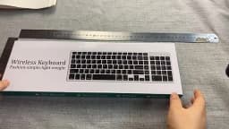 Ultra Slim Wireless Bluetooth Keyboard Compatible for Mac OS/iOS/iPad OS Rechargeable Keyboard for MacBook