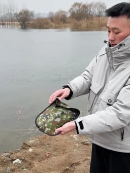 Foldable Engineer Shovel Multifunctional outdoor thickened camping shovel is easy to carry