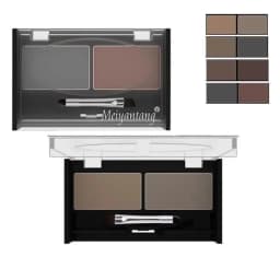 Professional Brand Eyeshadow Makeup 2 Color Waterproof Eyebrow Powder Eye Shadow Eye Brow Palette + Brush Eyebrow Enhancer