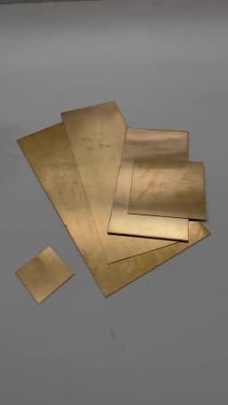 Brass Plate Sheet 0.5mm 0.8mm 1mm 1.2mm 1.5mm 2mm 2.5mm 3mm 4mm 5mm 6mm