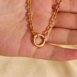 La. Muses Chain Styles Large O-Shaped Spring Buckles DIY Necklaces Stainless Steel Women's Fashion Waterproof Jewelry Gifts