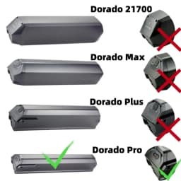 Reention Dorado Pro Ebike Battery 36V 11.6Ah 10.4Ah 12Ah 14Ah 13Ah 14.5Ah 15Ah 16Ah 17.5Ah for Reention Dorado Pro Battery