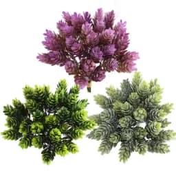 30Pcs/Bundle Fake Green Plant Cheap Artificial Plastic Flowers for Home Table Decorative Wedding Christmas Diy Candy Gift Box