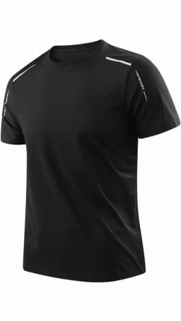 CHRLCK Men's Running Quick Drying T-shirts Breathable Hiking Fishing Tees Soft Elasticity Outdoor Sports Short Shirt Summer
