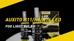 2Pcs AUXITO Fog LED H8 H9 H11 H10 H16JP 5202 880 H27W/1 White/Yellow Amber Canbus Fog Lights DRL 48W High Power 12V 2000LM CSP