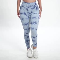 Tie Dye Seamless High Waisted Workout Leggings For Women Scrunch Butt Lifting Yoga Gym Athletic Pants