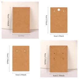 50pcs 6x9cm Self-adhesive Plastic Cello Bag Earrings Display Necklace KeyChain Cards For DIY Making Jewelry Packaging Cardboard