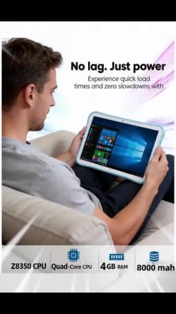10.1 INCH 4GB DDR RAM 64GB ROM Q1 Tablet PC WINDOWS 10 X5-Z8350 CPU Quad Core Up to 1.44GHz 1280 X 800 IPS Dual Camera