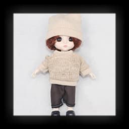 New Clothes For Dolls 16 cm 15cm Bjd Clothes Hat Short Sweater Skirt For Mini Doll 1/8 1/12 6inch Hoodie Dress Up Boys and Girls