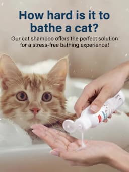Gentle Mild Cat Shampoo - Non-Irritating Skin-Friendly, Moisturizing Deodorizing, Nourishing Softening for Healthy Shiny Fur