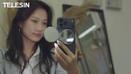 TELESIN Magnetic 360° Rotation RGB Fill Light Mini Selfie Light 3 Mode Adjustable Color Brightness for Smartphone Iphone Android