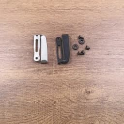 Black/Stonewashed Slotted Clip Belt Loop Buckle Clamp for Kydex Pouch Sheath Holster With Assemble Screws
