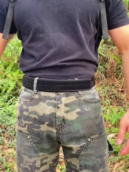 VATLTY 4.3cm Tactical Inner Belt for Men Premium Nylon Rigid Hook & Loop Straps 105cm to 135cm Unbuckled Belt Male Waistband