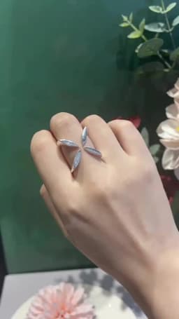 Punk Silver Color Unique Ring for Women Jewelry Finger Adjustable Vintage Cross Flower Ring for Party Birthday Gift