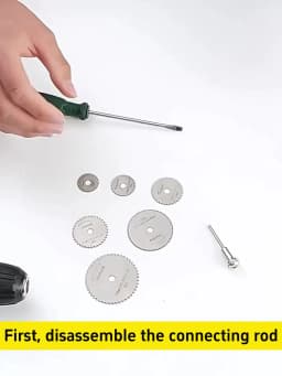 6-32Pcs Mini Circular Saw Blade Set Sanding Grinding Wheel Cutting Disc for Dremel Accessories Metal Cutting Rotary Tools