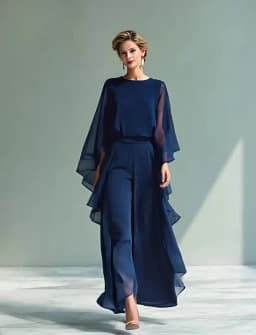 Elegant Crew Neck Blouse Shirts & High Waist Pants Set Woman 2 Piece Solid Chiffon Ruffle Outfit 2026 Spring Summer Office Suits