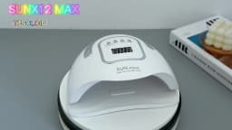 SUNX12 Max Nail Lamp Pink Nail Dryer For Manicure 66 Leds UV Light Quick Cure Autosense Nail Lamps With Base
