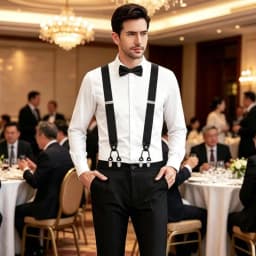 Man's Suspenders Casual Straps Y-Back Shape Men's Trousers Suspensorio Elastic Clips-On Ceinture Suspendue 3.5*120cm