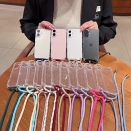 For iPhone 18 17 16 15 14 ProMax Crossbody Necklace Cord Lanyards Transparent Case For iPhone 11 12 13 Pro Max XS XR Soft Cover