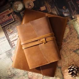 AIGUONIU Genuine Leather Notebook Planner Book Cover A6/A5 Size For MD Diary Original Journal Drawing Sketchbook