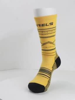 WRELS Merino Wool Socks Hiking Running Socks Soft Lightweight Shock Absorption Damping Mid-Calf Breathable Ankle Cycling Socks