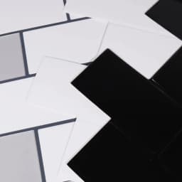 10 Sheets Big Tiles Peel and Stick Wall Stickers Brick Vinyl Wallpaper Waterproof Kitchen Bathroom Backsplash Home Decor