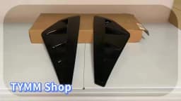 Car Side Air Fender Intake Vent Spoiler Cover For BMW X5 G05 M-Sport 2019 2020 2021 2022 Glossy Black ABS Shark Gilles Trim