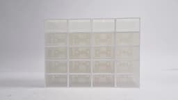 20PCS Foldable Shoe Box Transparent Plastic Shoes Storage Case DIY Dustproof Home Storage Container 32.6*24*14cm/12.83*9.45*5.51
