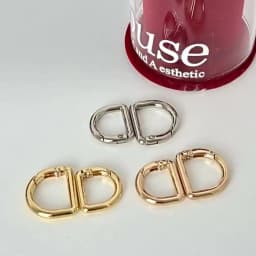 5pcs Spring D Ring Clips for Purse Metal Snap Hook Buckle for Shoulder Bag Wallet Keychain Dog Chain
