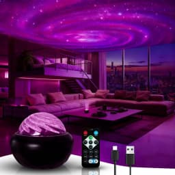 Galaxy Starry Sky LED Projector USB Nightlight, Bedroom, Party, Christmas, Wedding Atmosphere Decorative Lights.