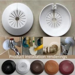 2pcs Plastic wall hole duct cover shower faucet angle valve Pipe plug decoration snap-on Plate kitchen accessories