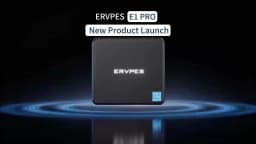 ERVPES E1PRO Mini Pc 8GB LPDDR4 256GB SSD Intel N4505 Windows 11 Pro Dual-Band Wifi BT5.0 Office Desktop Mini Computer