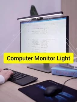 Eye-Care Desk Lamp 33cm 50cm LED Computer PC Monitor Screen Light Bar Stepless Dimming Reading USB Powered Hanging Table Lamps