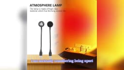 USB Sunset Projection Lamp Rainbow Atmosphere Night Light Sunset Light for Photography Selfie Coffee Store Live Wall Decoration