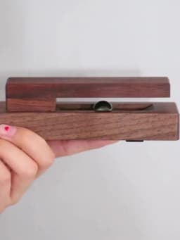 Nordic Walnut Beech Towel Hook Strong Viscose Wall Hanging Door Wooden Creativity Hook Free Punching Bathroom Home Hotel Storage