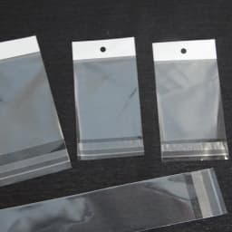 50-100pcs/lot Transparent Self Adhesive Packaging Bag Plastic Hanging Opp Pouches Seal Gift Bags for Jewelry Display Supplies
