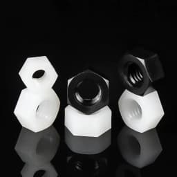 50/20/10PcsDIN934M2M2.5M3M4M5M6M8M10M12M14M16M18M20Black/whiteNylonHexNutHexagonPlasticNuts