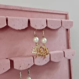 Soft Beige Velvet Jewelry Display Rack Multi-Slot Necklace Ring Earring Storage Tray Desktop Decoration Jewelry Organizer Holder