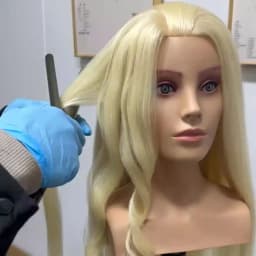 24"Mannequin Head With 95% Real Hair Manikin Training Head WIth Shoulder For Styling Cosmetology Hairdresser Barber Practicing